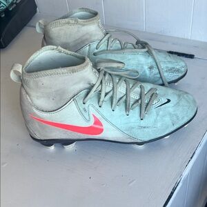 Nike Kids Sneakers - Light Blue and Pink